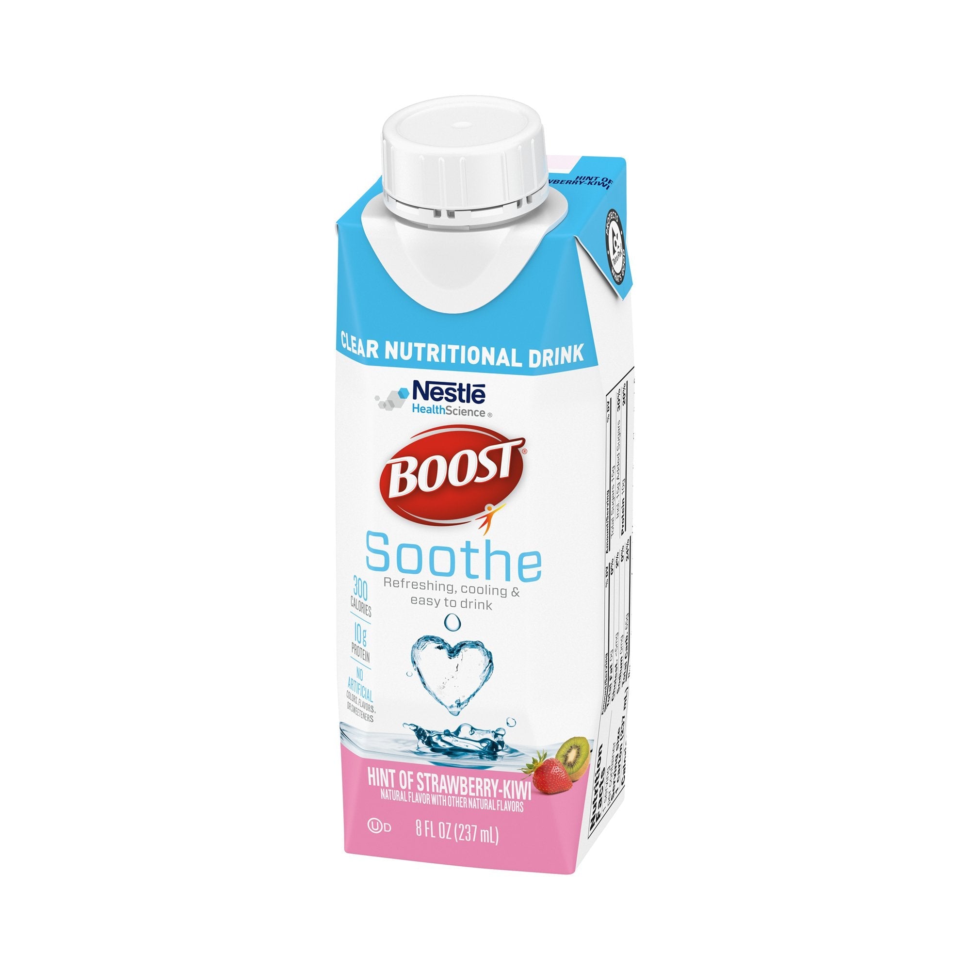 Boost® Soothe Strawberry Kiwi Clear Nutritional Drink, 8-ounce carton 00043900769462