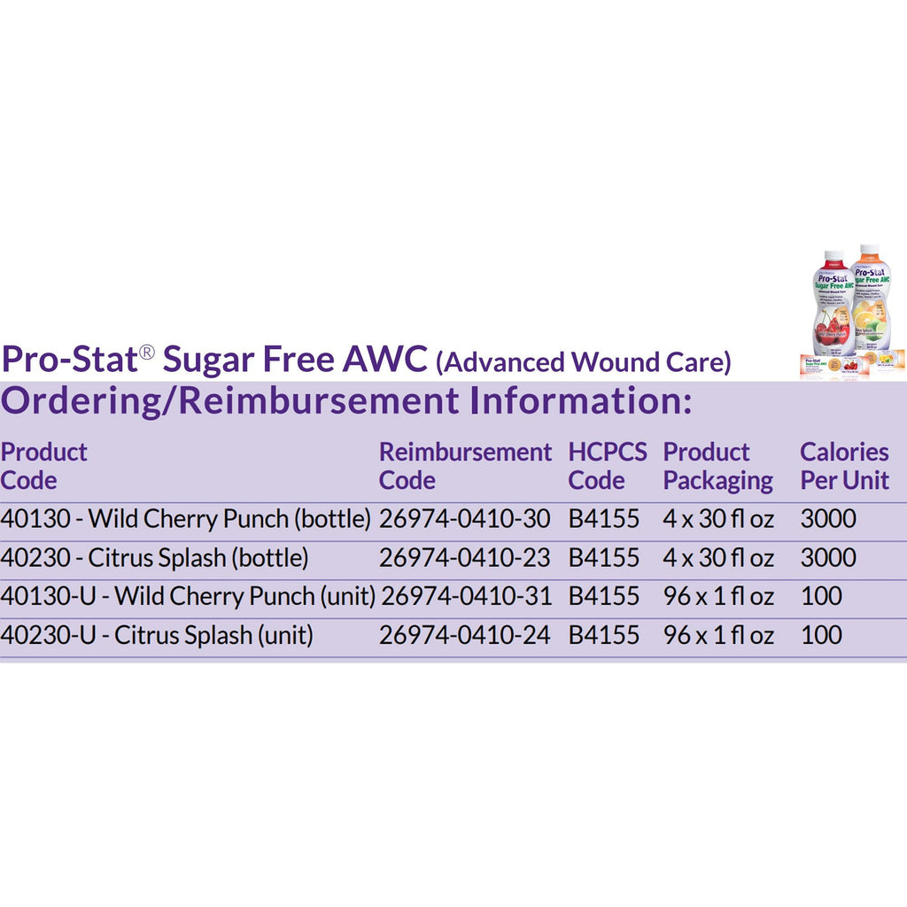 Pro-Stat® AWC Wild Cherry Punch Complete Liquid Protein, 30-ounce Bottle 78382