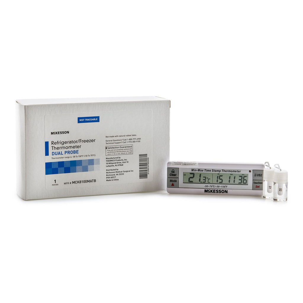 McKesson Refrigerator / Freezer Thermometer, -58° to +158° F (-50° to +70°C) MCK8100MATB