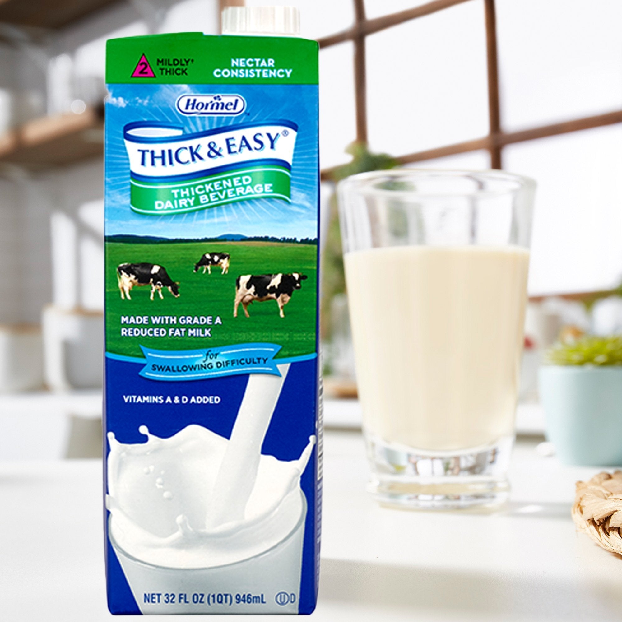 Thick & Easy® Dairy Nectar Consistency Milk Thickened Beverage, 32-ounce carton 73625