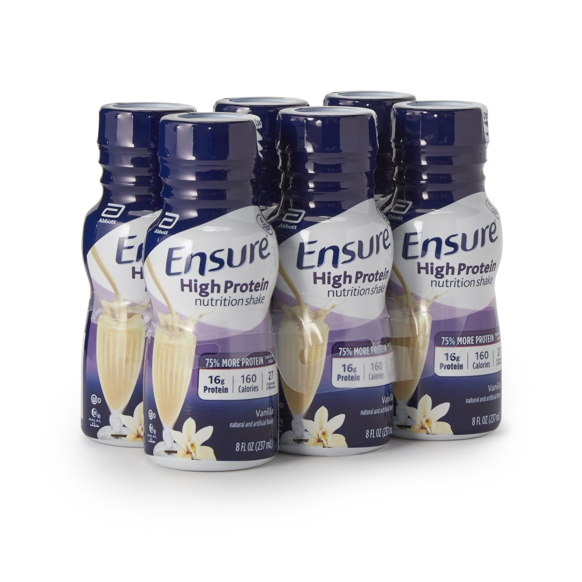 Ensure® High Protein Shake, Vanilla, 8-ounce bottle 64117