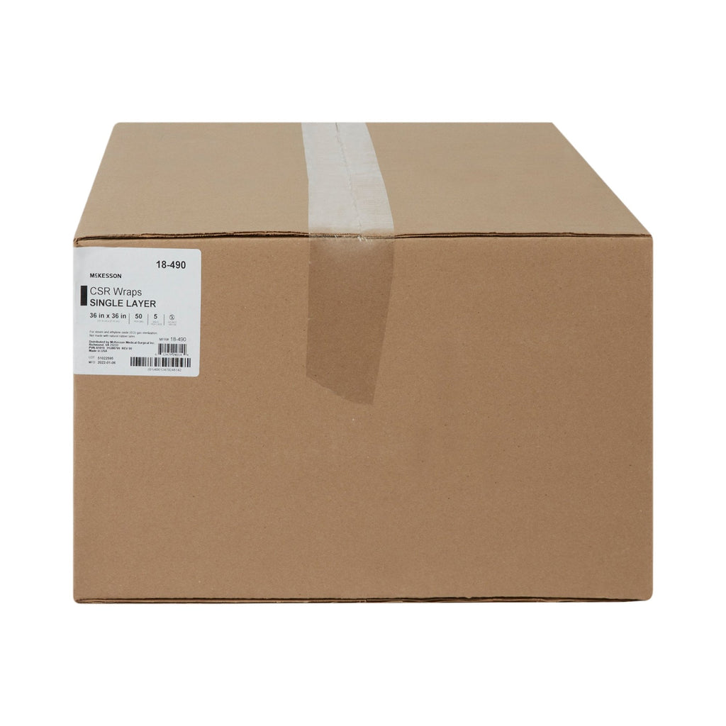 McKesson Single Layer Sterilization Wrap, 36 x 36 Inch 18-490