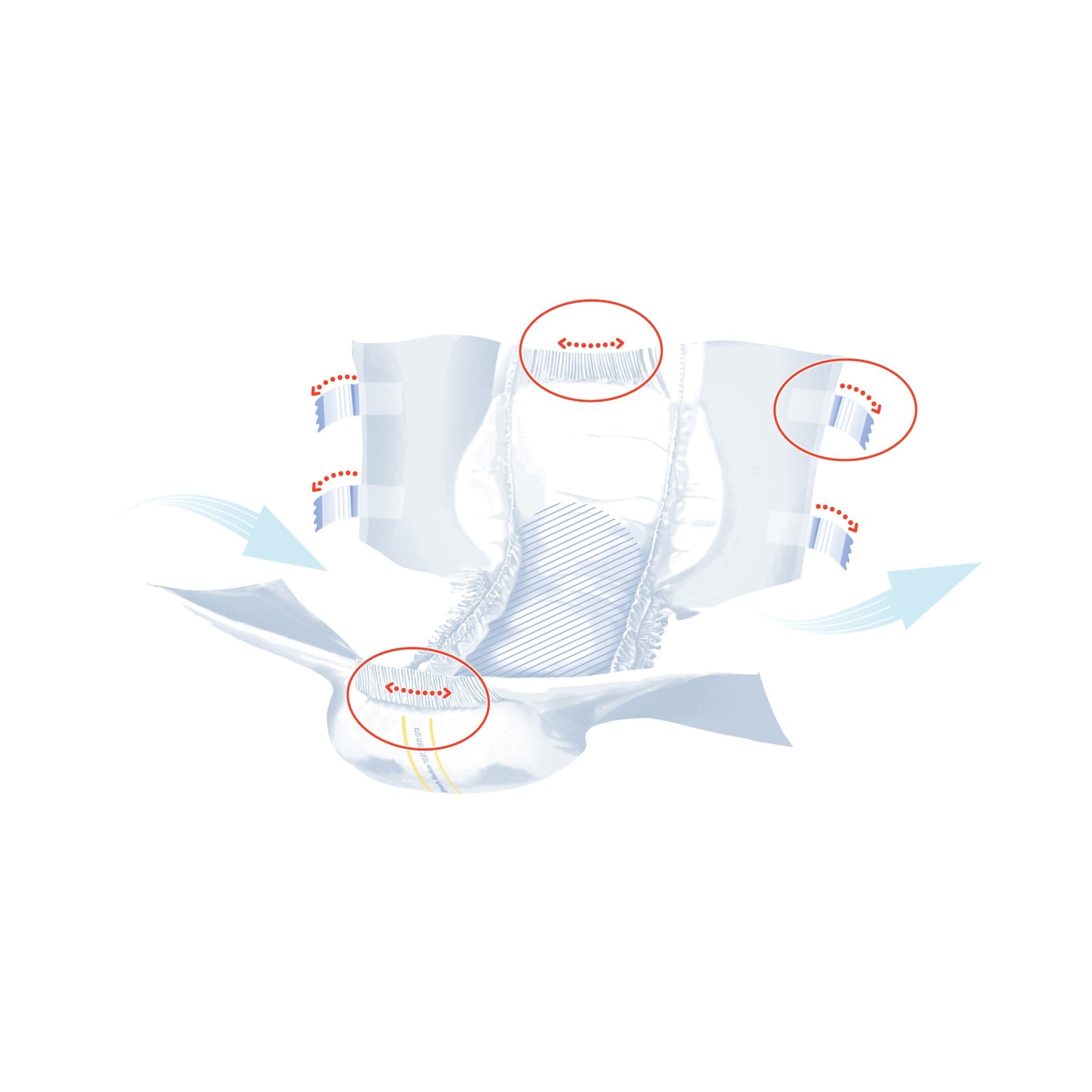 Seni® Super Quatro Severe Absorbency Incontinence Brief, Medium S-ME10-BQ1