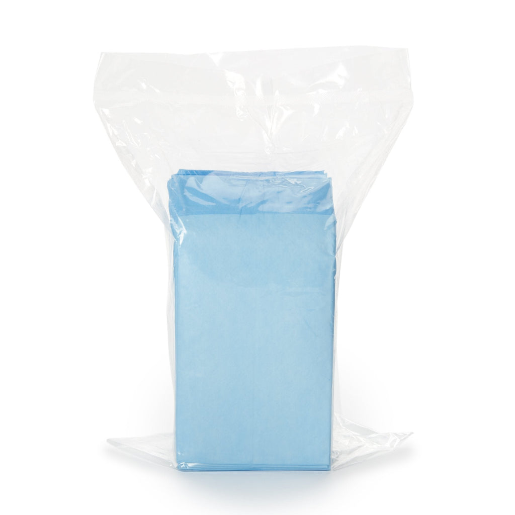 McKesson Blue Nonsterile Procedure Underpad, 12 x 17 Inch 16-16653