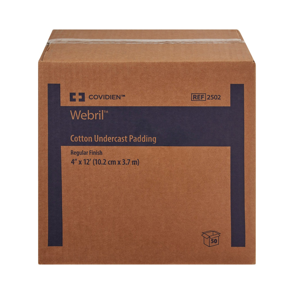 Webril™ White Cotton Undercast Cast Padding, 4 Inch x 4 Yard 2502-