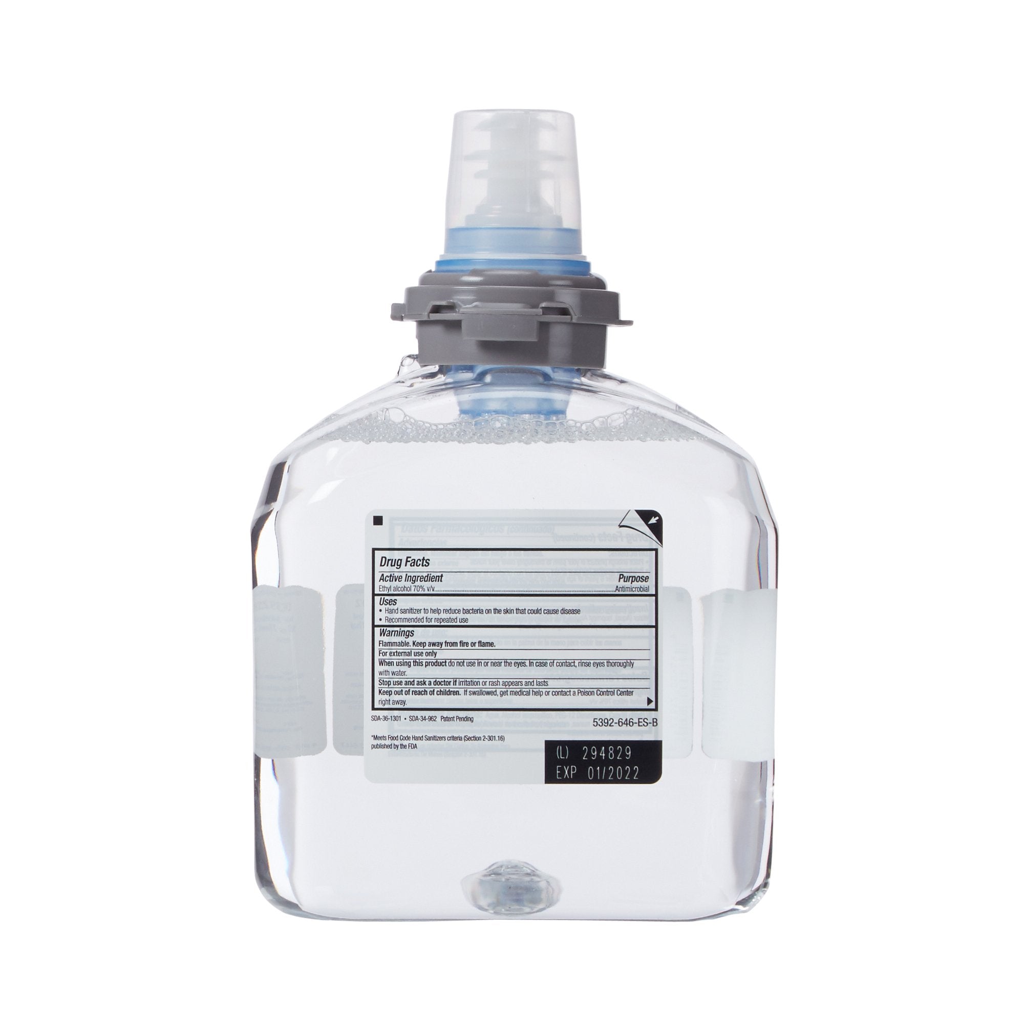 Purell® Advanced Foaming Hand Sanitizer, 1,200 mL Dispenser Refill Bottle 5392-02