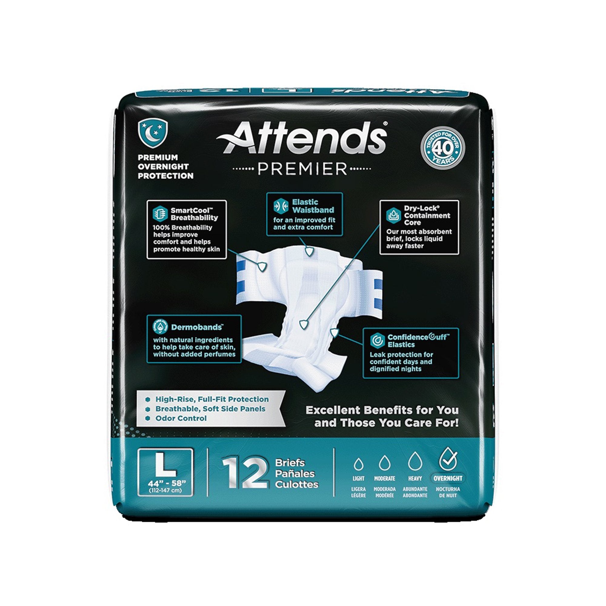 Attends® Premier Briefs, Large ALI-BR30