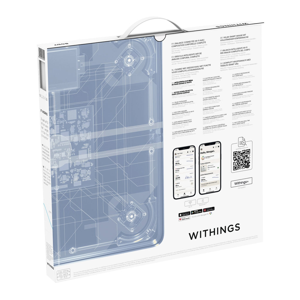Withings Body Comp Wifi Smart Scale, Black WBS12-BLACK-ALL-INTER