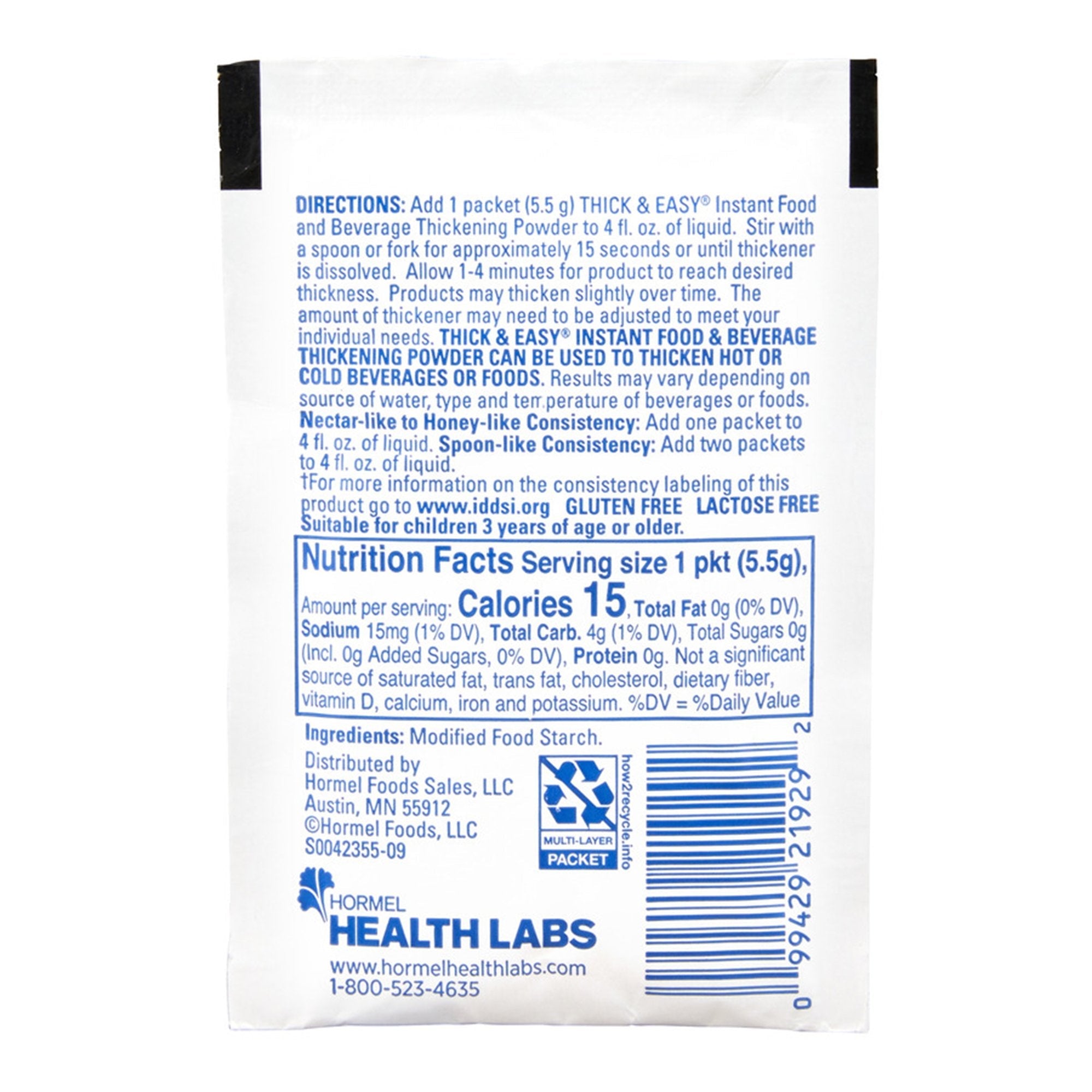 Thick & Easy® Nectar Consistency, Food and Beverage Thickener 21929