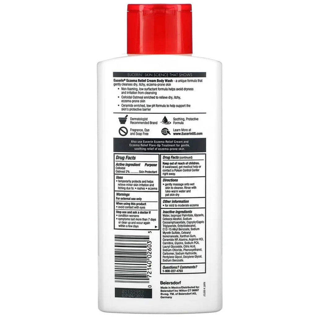 Eucerin® Eczema Relief Cream and Body Wash, 13.5 oz. 07214002603