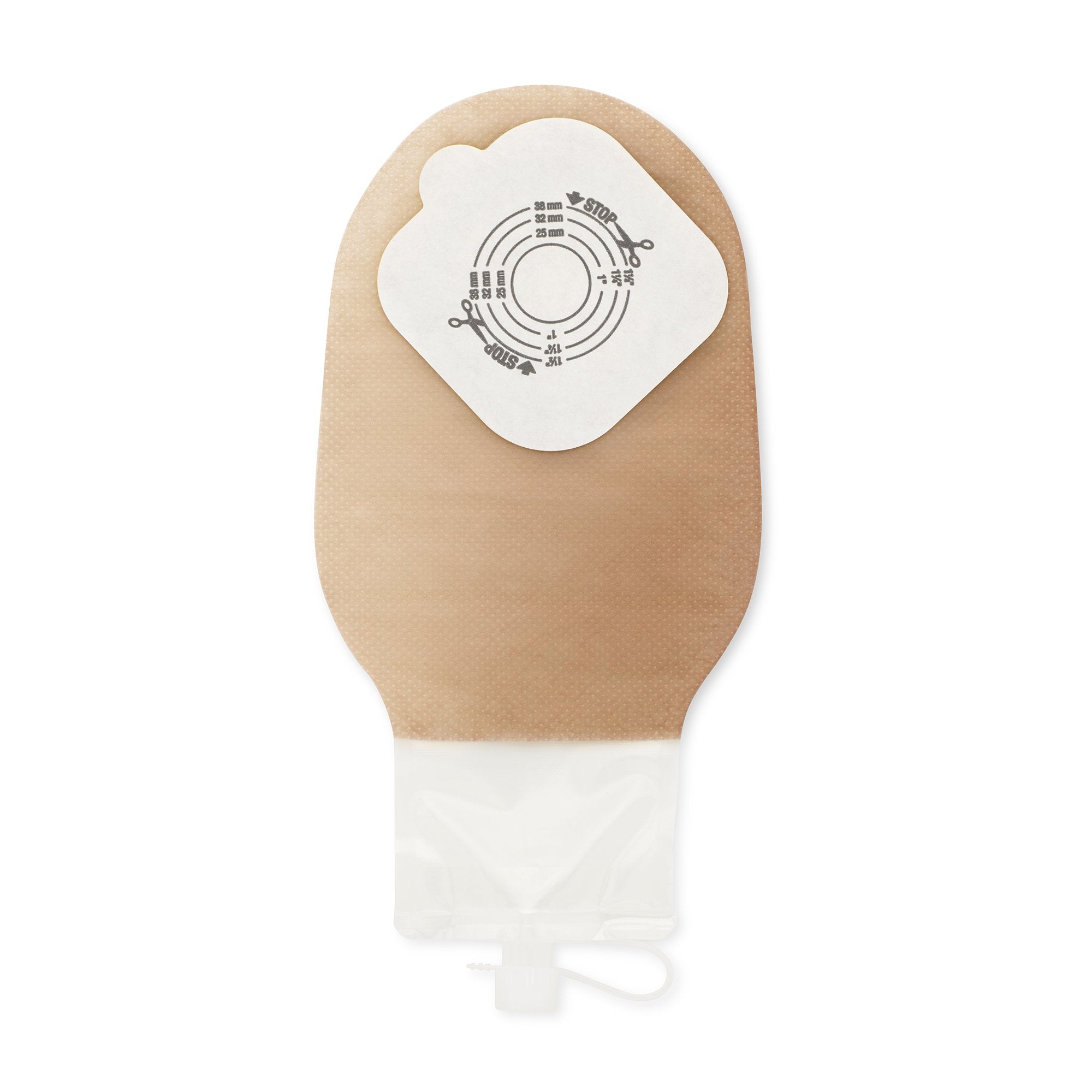 Pouchkins™ One-Piece Transparent Urostomy Pouch, Cut to fit up to 38 mm 3797