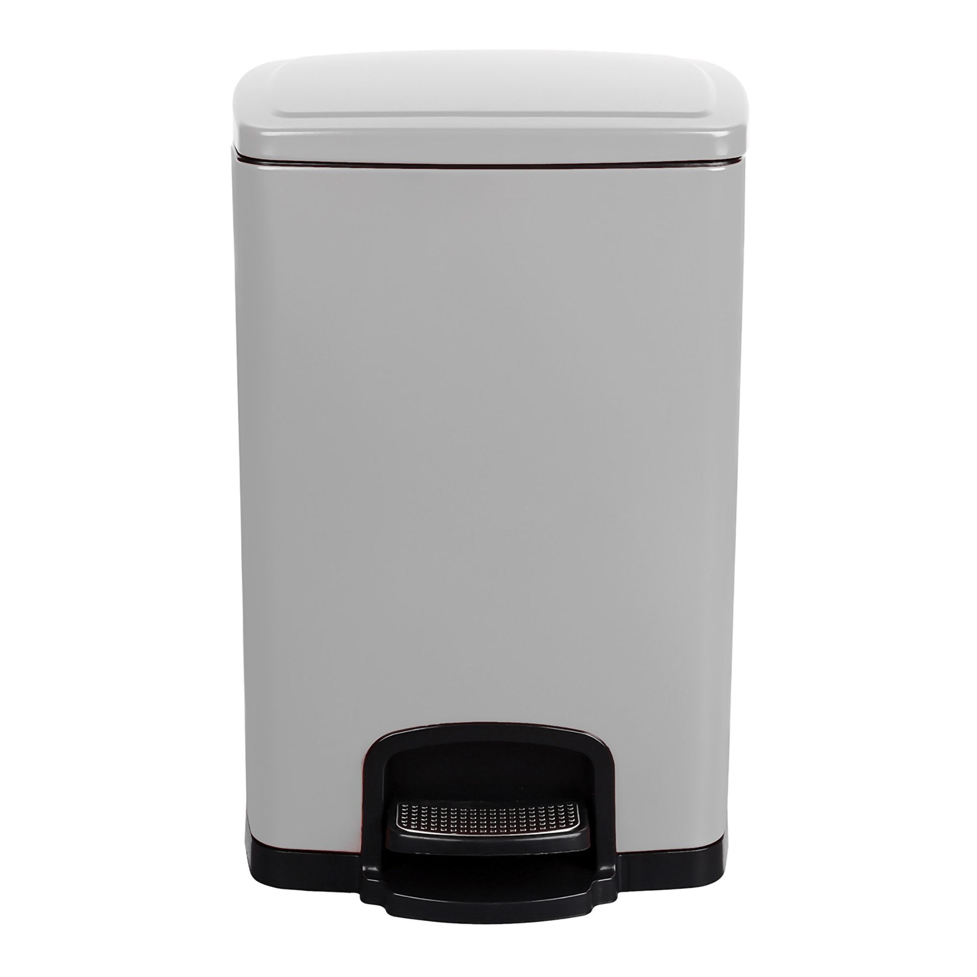 McKesson White Square Step-On Trash Can, 5 gallon 16-35269
