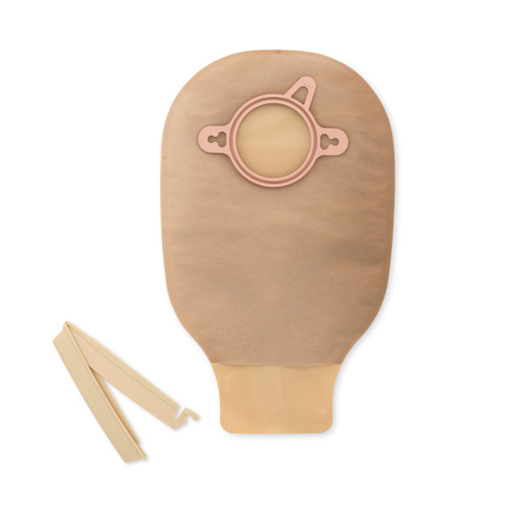 New Image™ 18202 Beige Colostomy Pouch, Pre-cut to Fit 44 mm Stomas, Green Match 18202