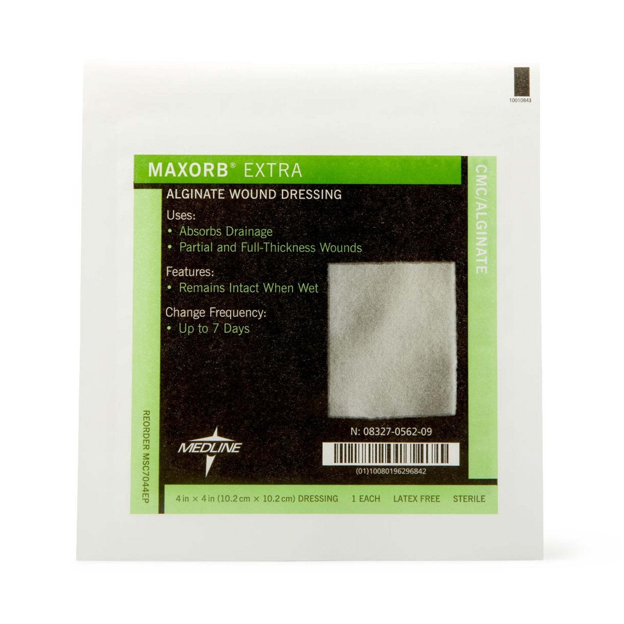 Maxorb® Extra Calcium Alginate Dressing, 4 x 4 Inch MSC7044EP