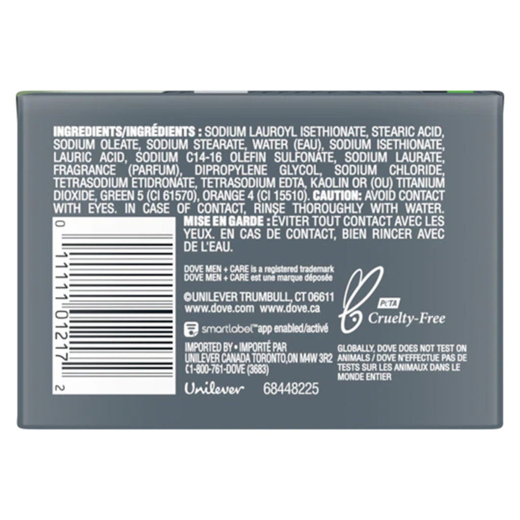 Soap Dove® Men+Care Bar 3.75 oz. Individually Wrapped Extra Fresh Scent 01111101215