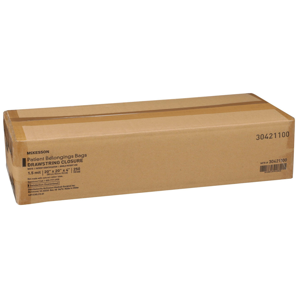 McKesson Patient Belongings Bag, White 30421100