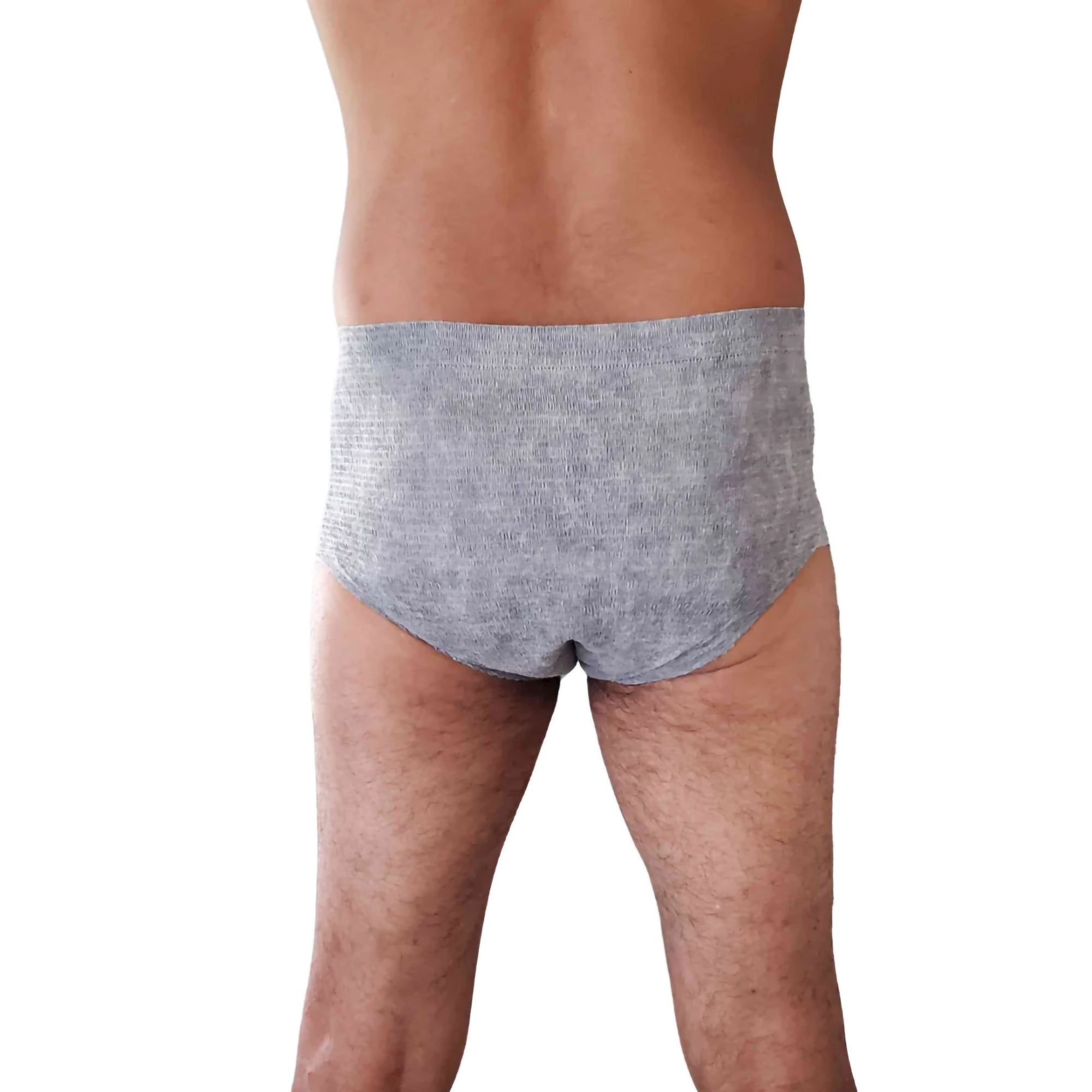 Nexwear Men's Pull-On Absorbent Underwear, Extra Large, Gray 205