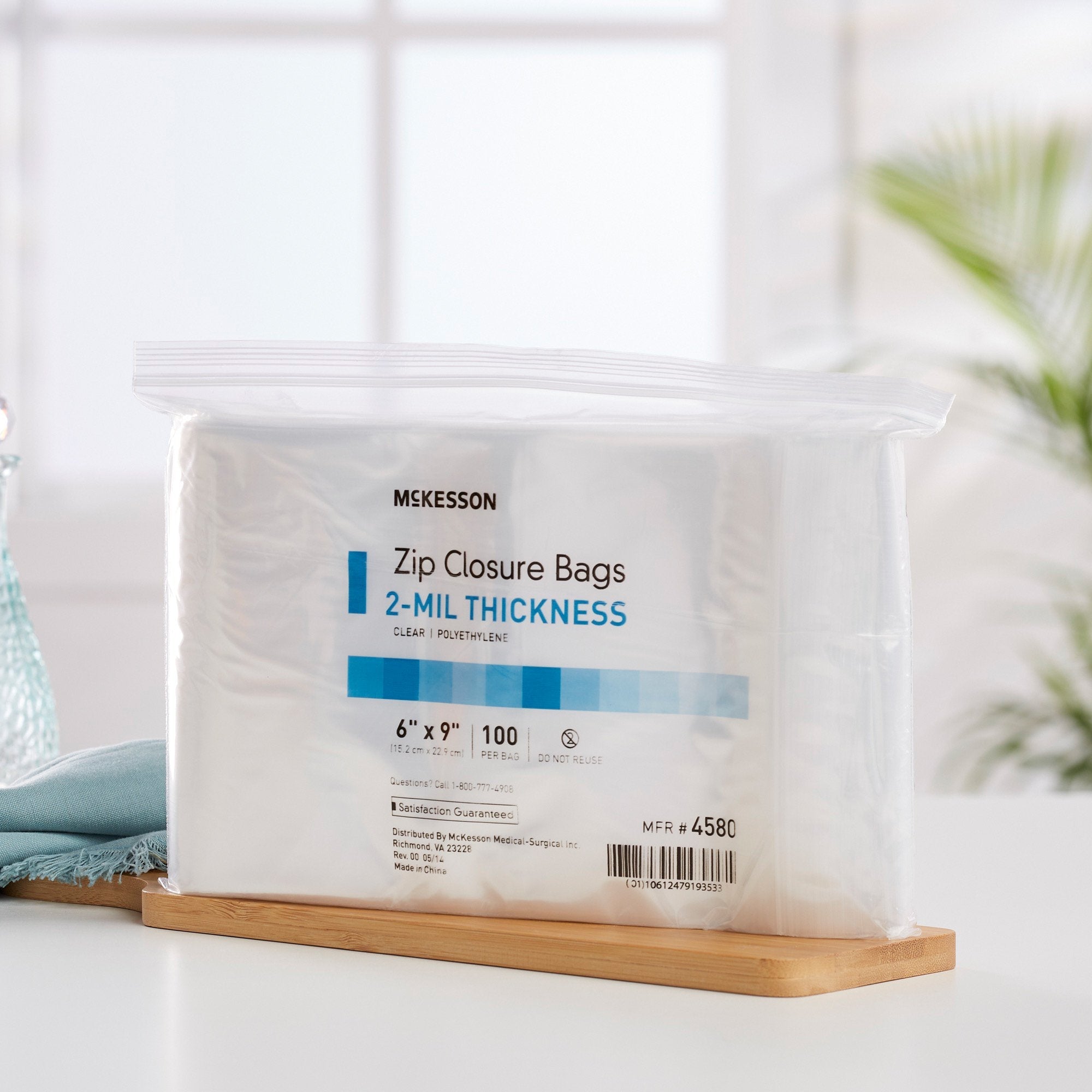 McKesson Zip Closure Bag, 6 x 9 Inches 4580