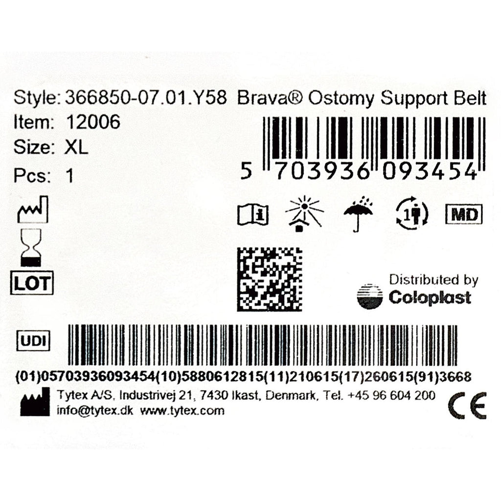 Brava® Support Belt for Ostomy Appliance, fits 37 – 42 inch waists 12006