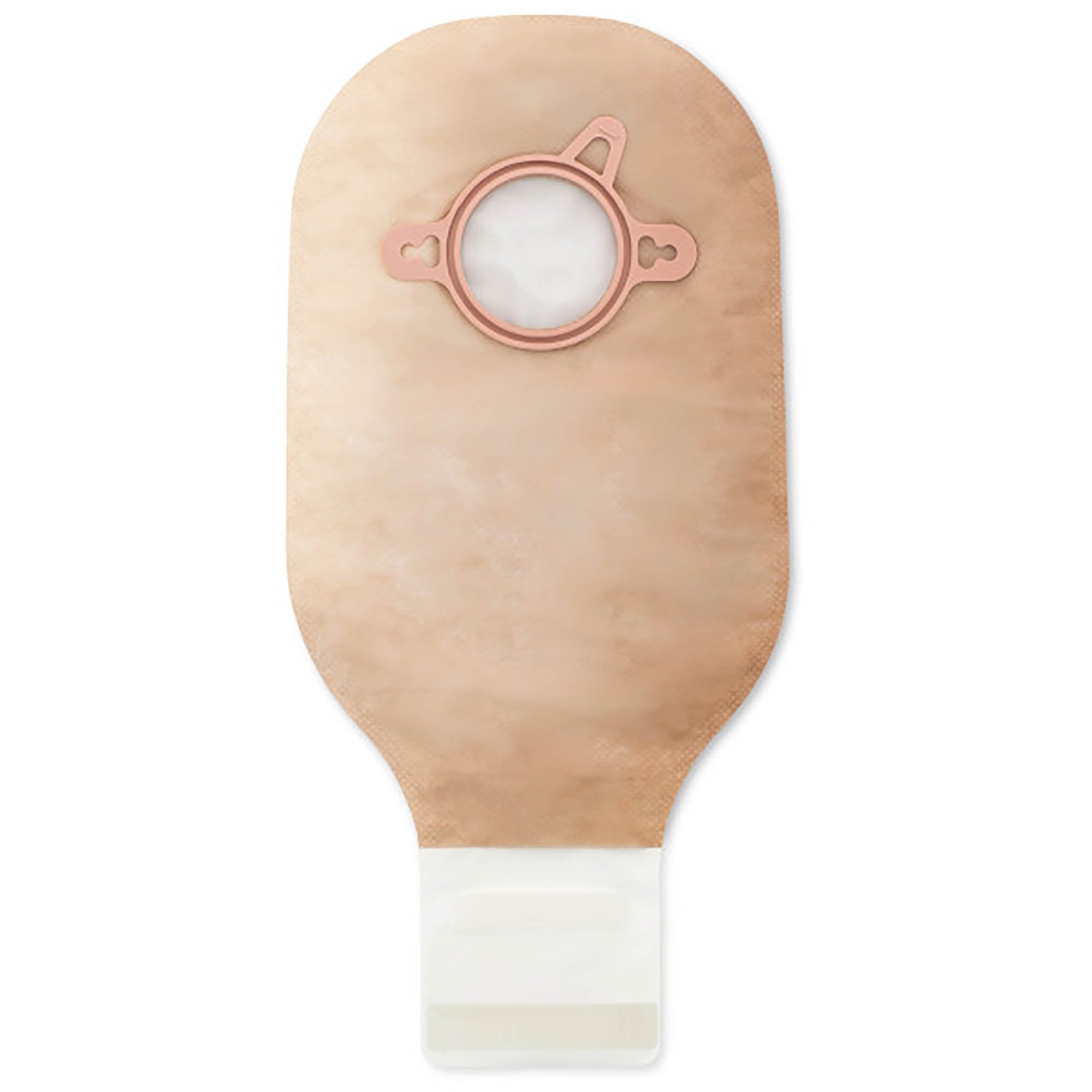 New Image™ 2-Piece Beige Colostomy Pouch, Pre-cut to Fit 44 mm, Green Match 18182