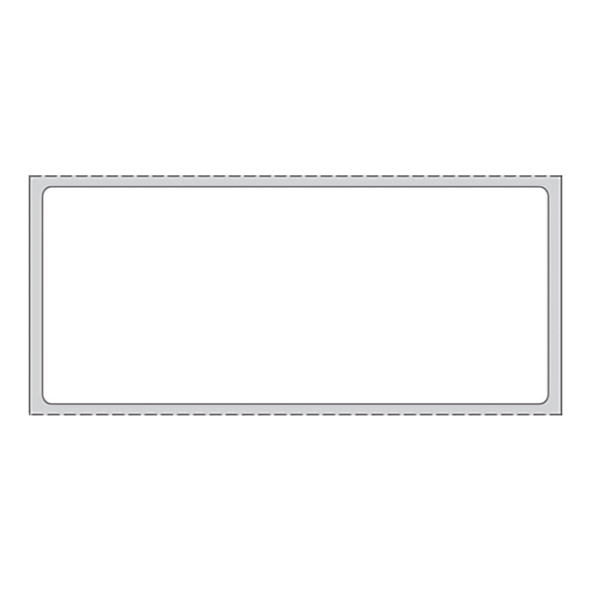 PDC® White Blank Thermal Label, 1-1/2 x 3-1/2 Inch THERMD25