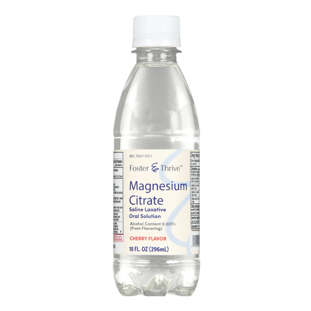 Foster & Thrive™ Magnesium Citrate Saline Laxative Oral Solution Cherry, 10 oz. 70677111201