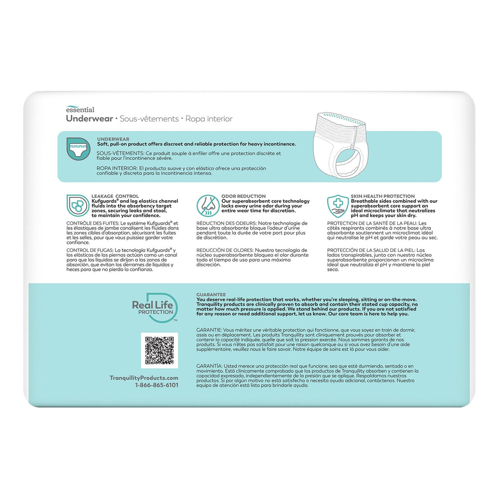 Select® Heavy Protection Absorbent Underwear, Large 2606