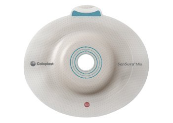 SenSura® Mio Click Convex Deep Ostomy Barrier, 18 mm Stoma Opening, Green Match 16942