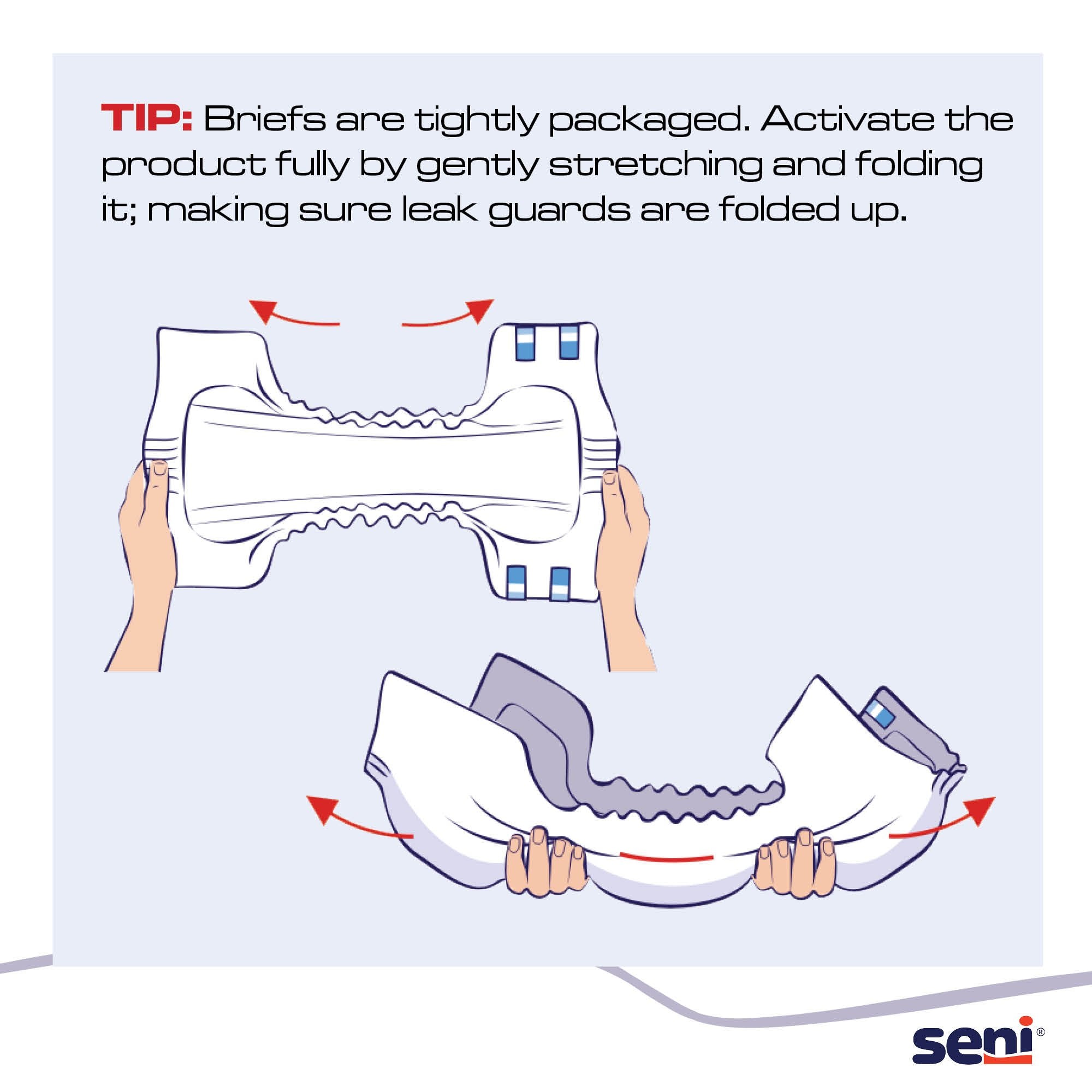 Seni® Super Quatro Severe Absorbency Incontinence Brief, Large S-LA09-BQ1