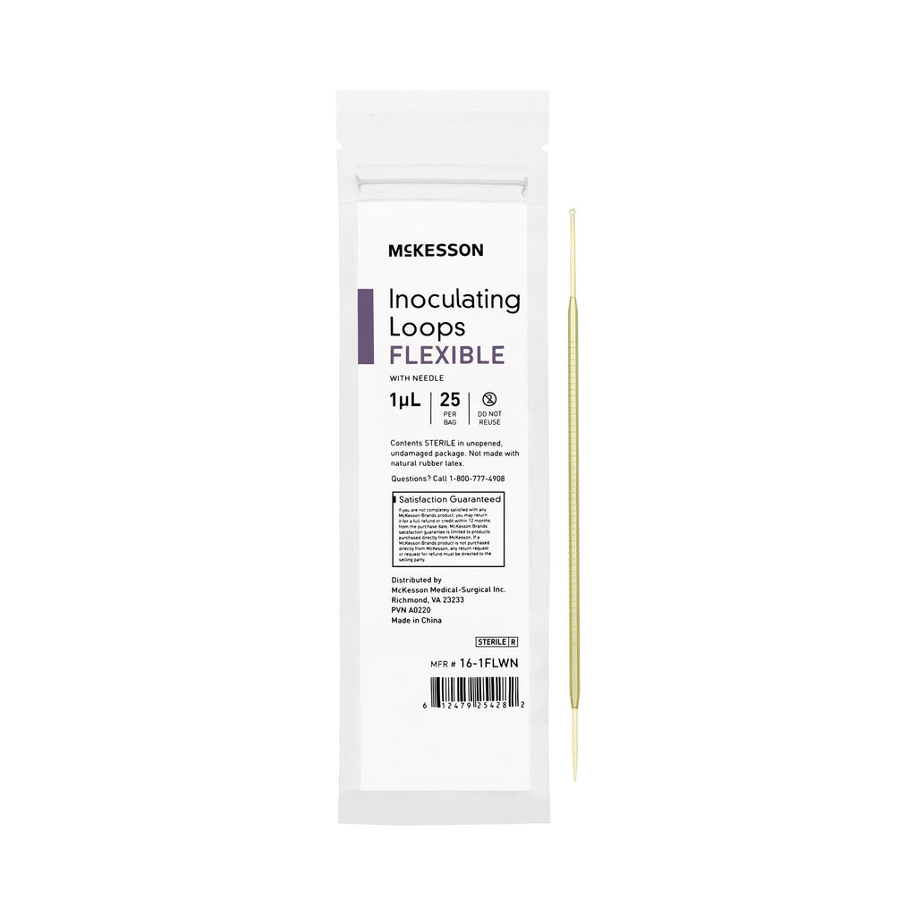 McKesson Inoculating Loop with Needle, 1 µL, 20-Centimeter Length 16-1FLWN