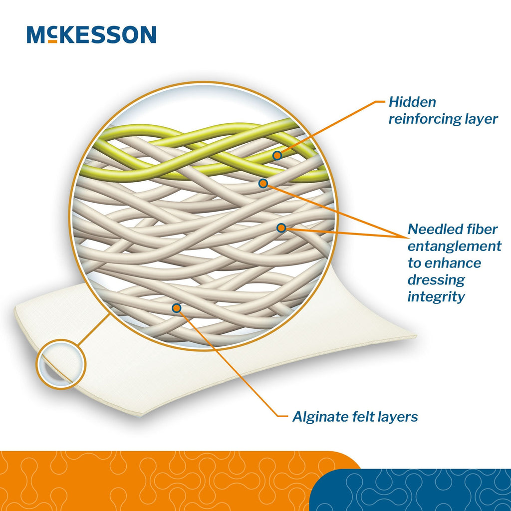 McKesson Alginate Dressing, 4 x 8 inch 3563