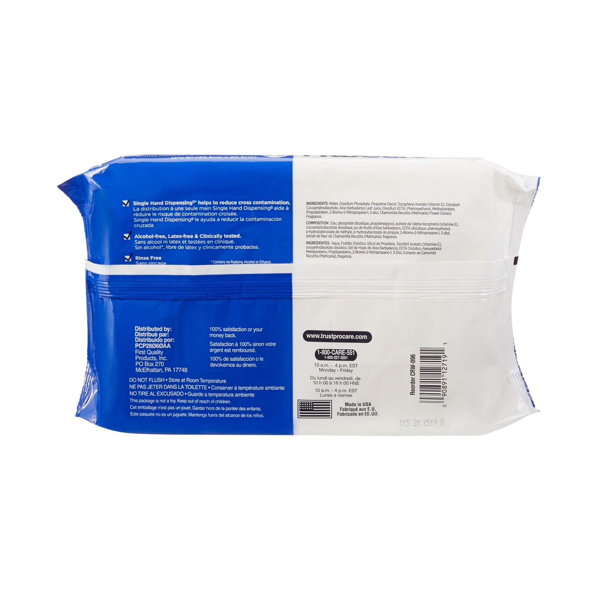 ProCare Personal Wipes, Soft Pack, Aloe and Vitamin E, Scented CRW-096