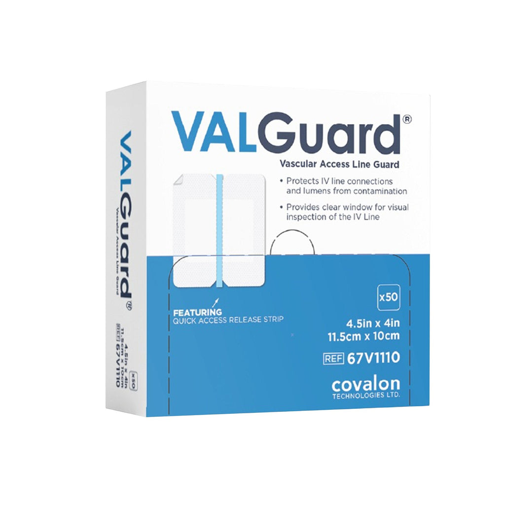 I.V. Specialty Dressing VALGuard® Film 4 X 4-1/2 Inch Sterile 67V1110