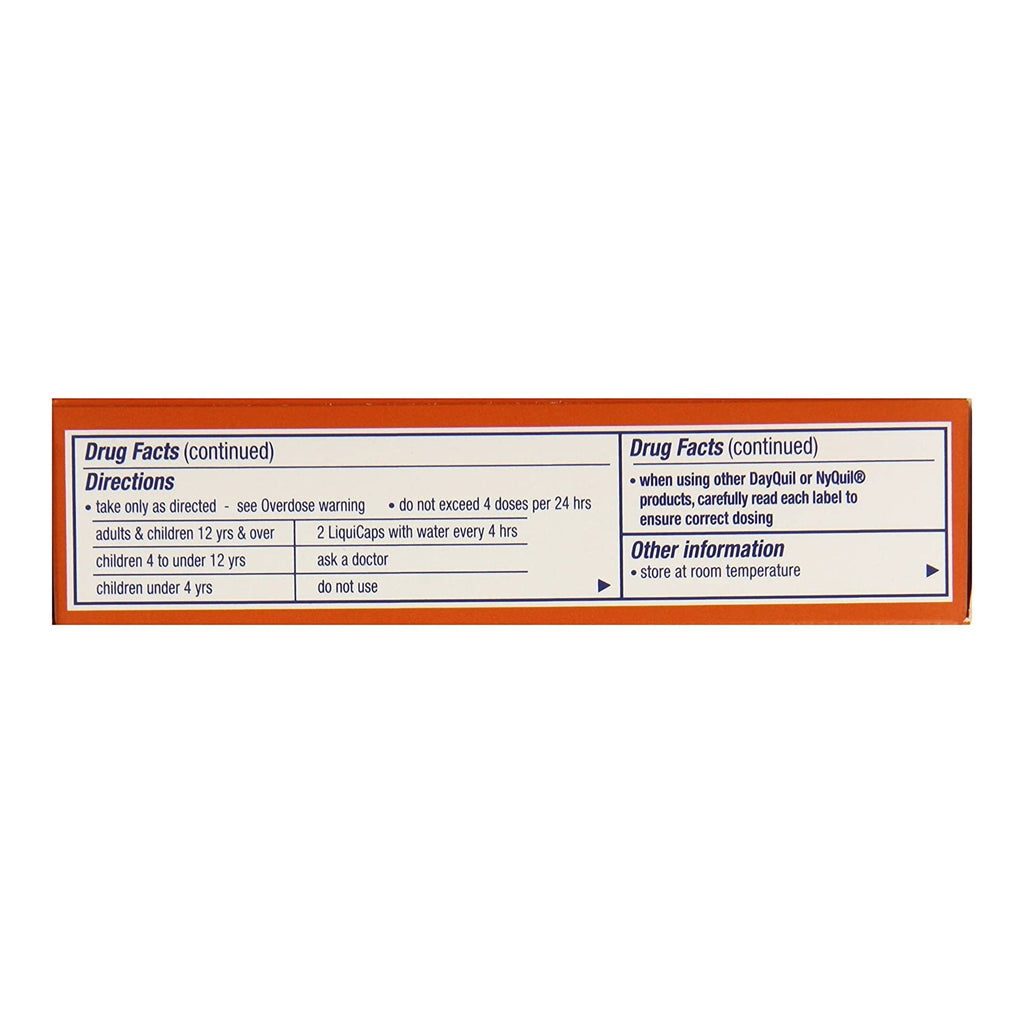 Vicks DayQuil Cold & Flu Multi-Symptom Relief LiquiCaps 37000055816
