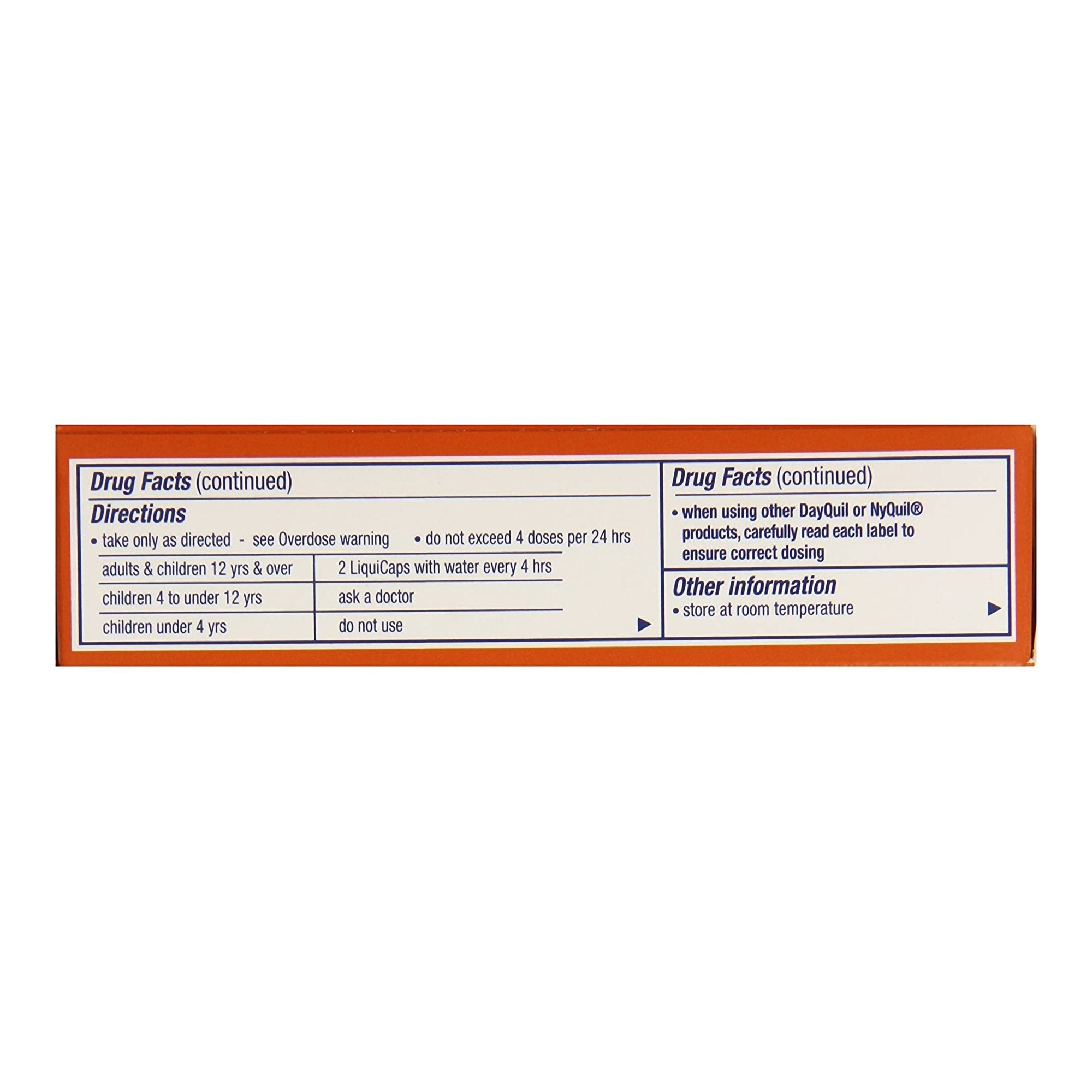 Vicks DayQuil Cold & Flu Multi-Symptom Relief LiquiCaps 37000055816