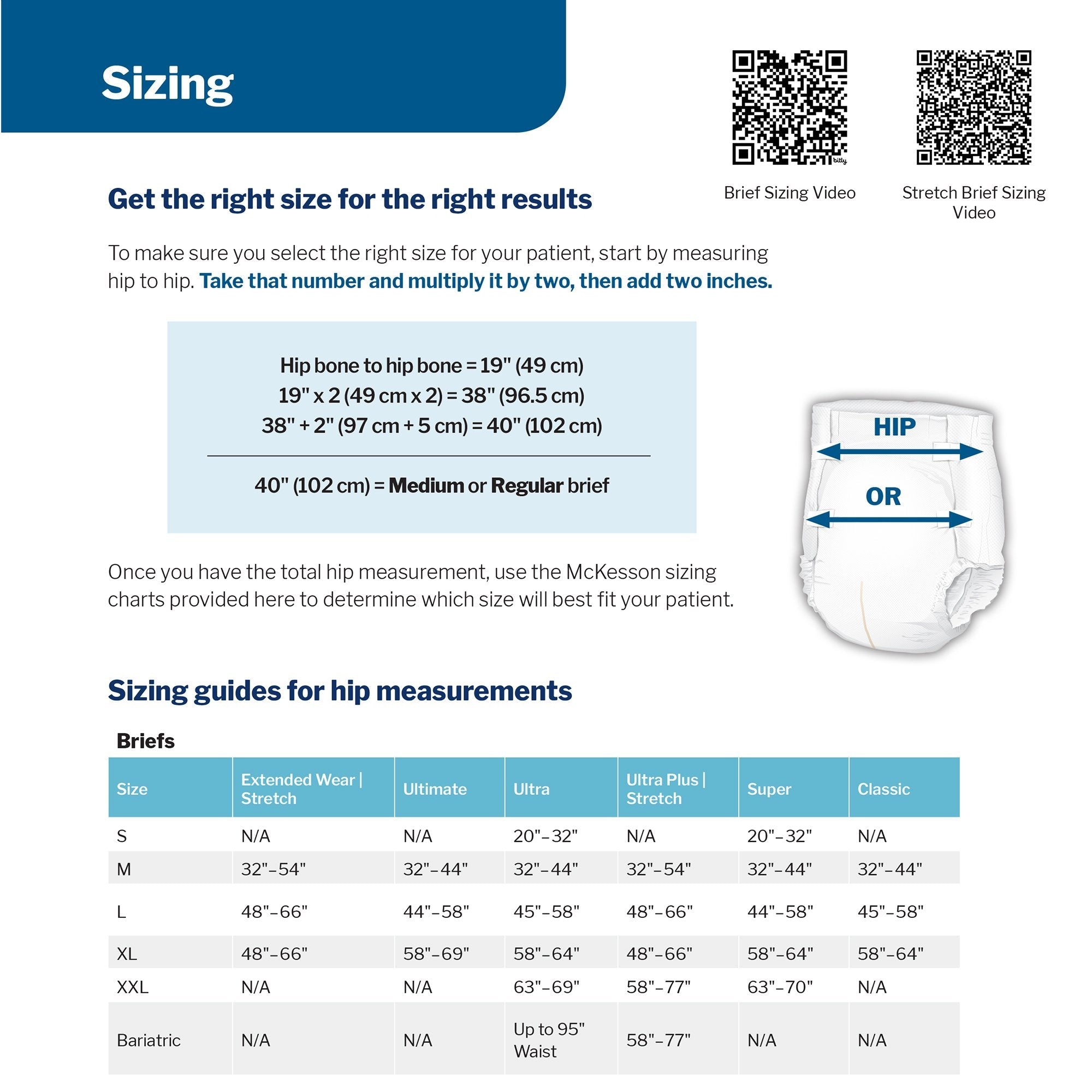 McKesson Classic Light Absorbency Incontinence Brief, Medium BRBRMD