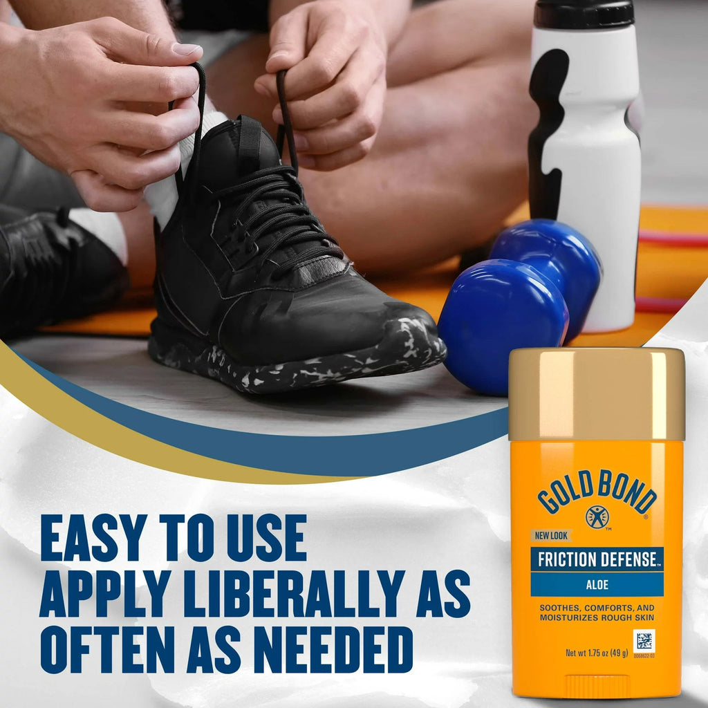 Hand and Body Moisturizer Gold Bond® Friction Defense 1.75 oz. Stick Unscented Solid 04116707470
