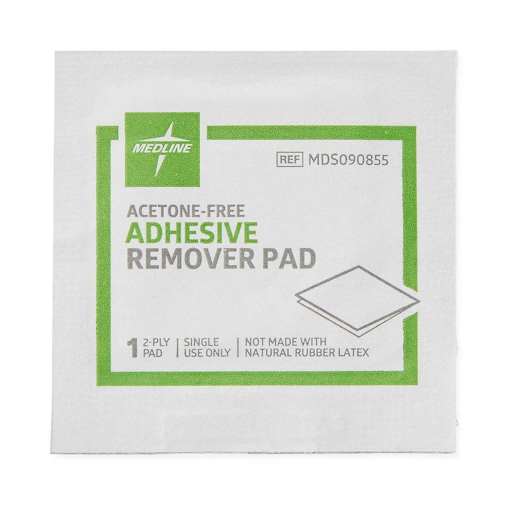 Medline® Adhesive Remover, 1¼ x 1½ Inch Wipe MDS090855