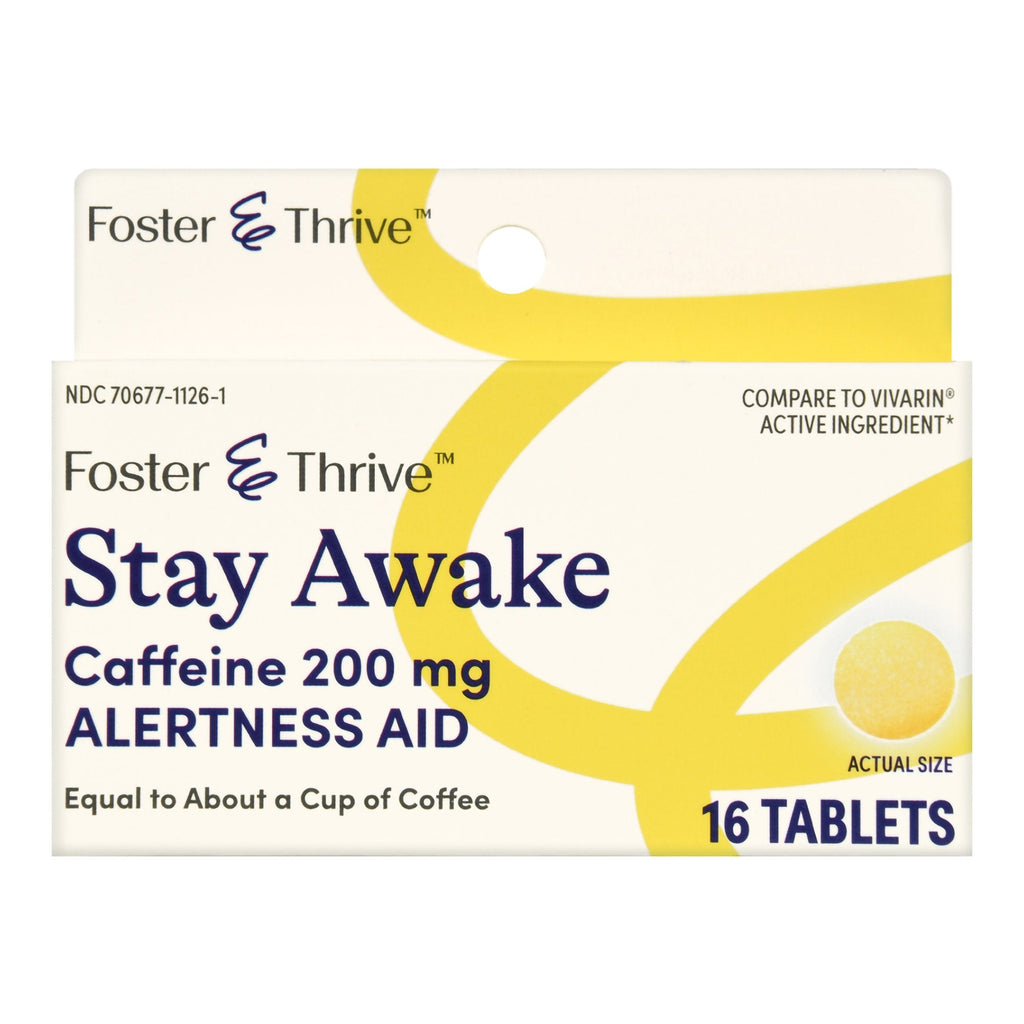 Foster & Thrive™ Stay Awake Caffeine 200 mg Tablets 70677112601