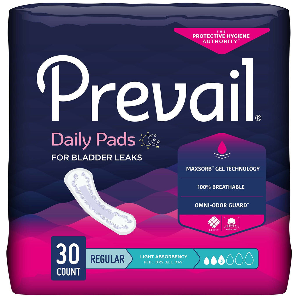 Prevail® Daily Pads Light Absorbency Bladder Control Pad, 9¼ Inch PV-930/2