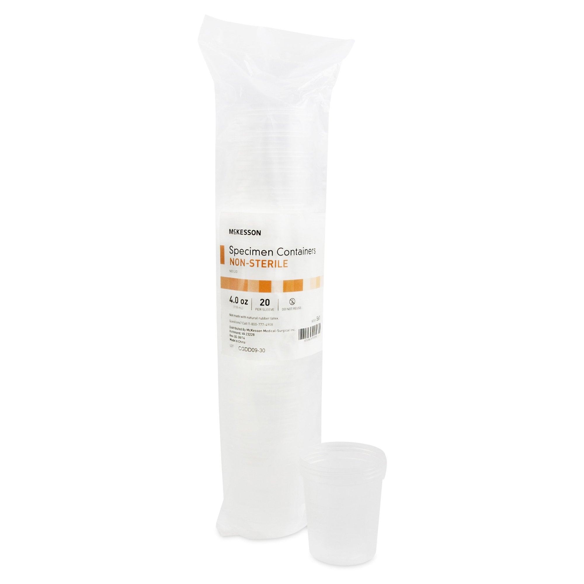 McKesson Specimen Container without Lid, 120 mL 561