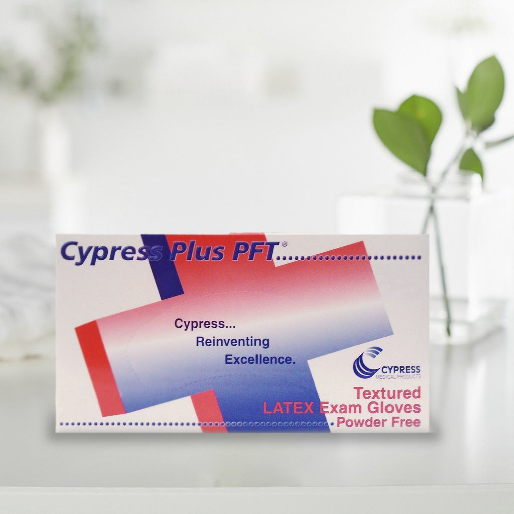 Cypress Plus® PFT Latex Exam Glove, Extra Small, Ivory 23-90