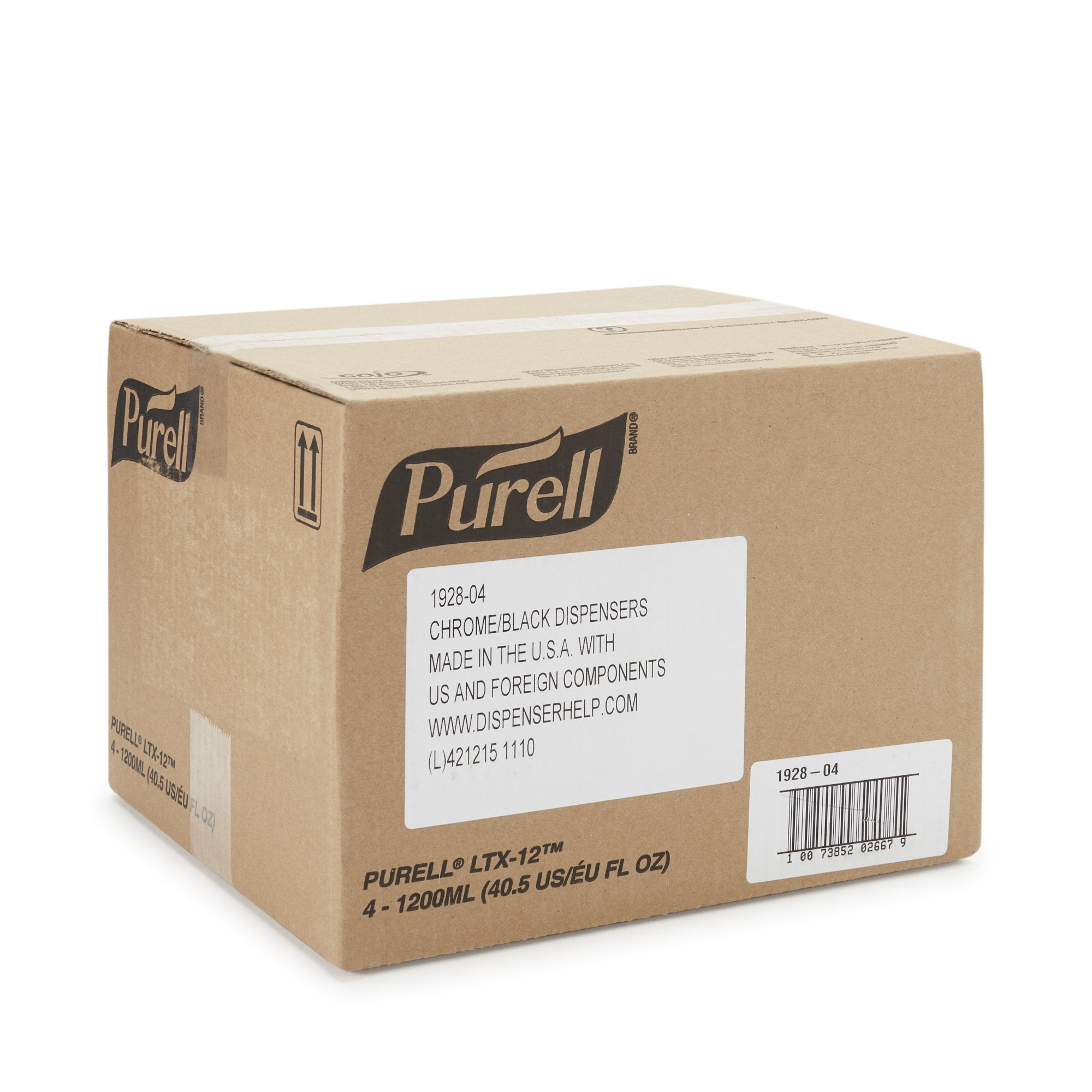 Purell® LTX-12™ Touch Free Dispenser, 1200 mL, Chrome 1928-04
