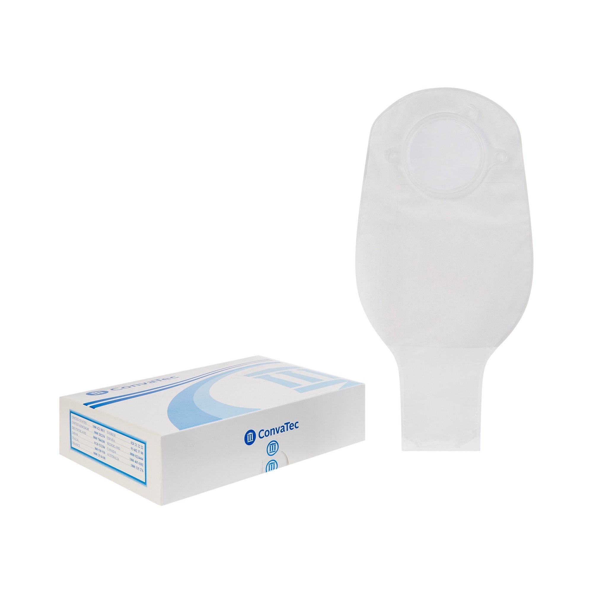 Sur-Fit Natura® Two-Piece Transparent Colostomy Pouch, 2¼ Inch Flange 401513