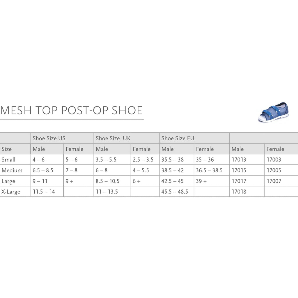 Össur® Women's Mesh Top Post-Op Shoe, Large 17007