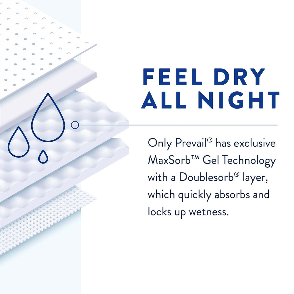 Prevail Air™ Overnight Briefs Overnight Absorbency, Size 2 NGX-013