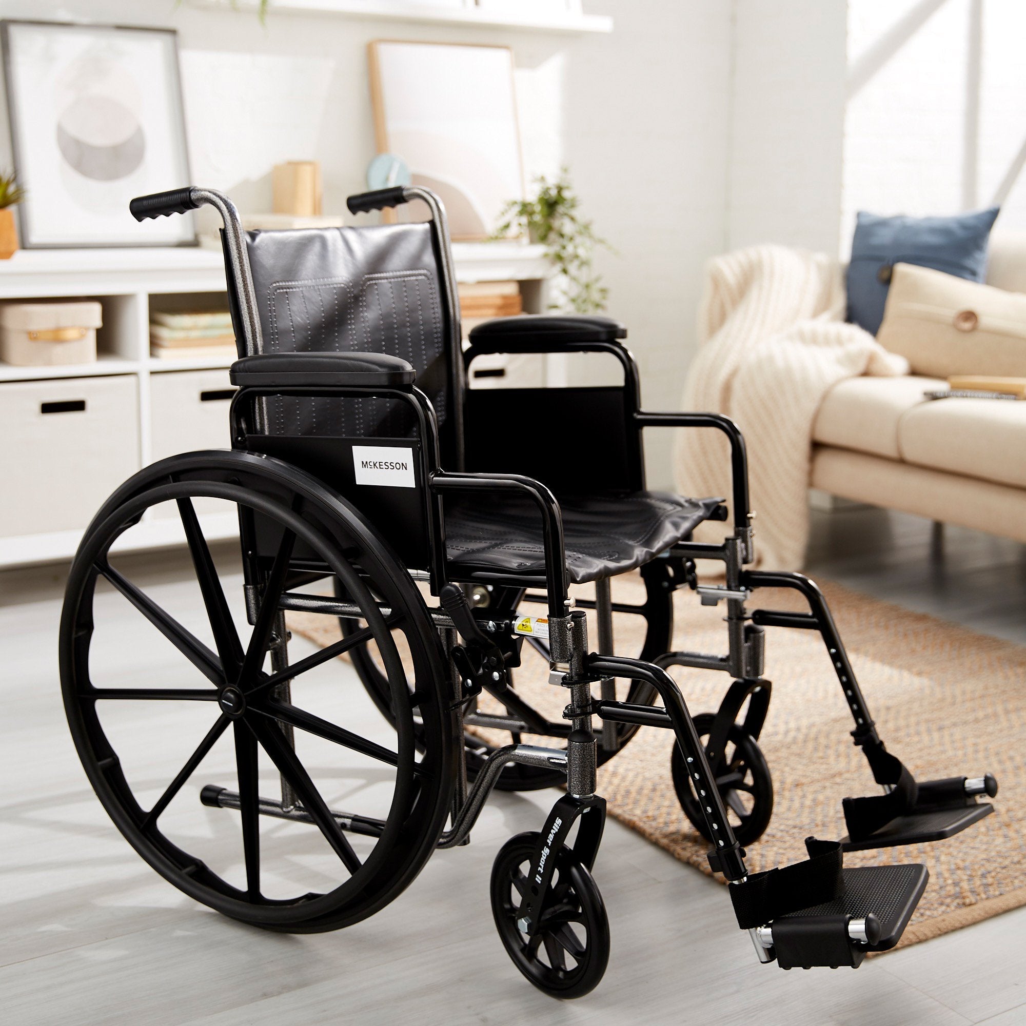 McKesson Wheelchair, 18 Inch Seat Width 146-SSP218DDA-SF