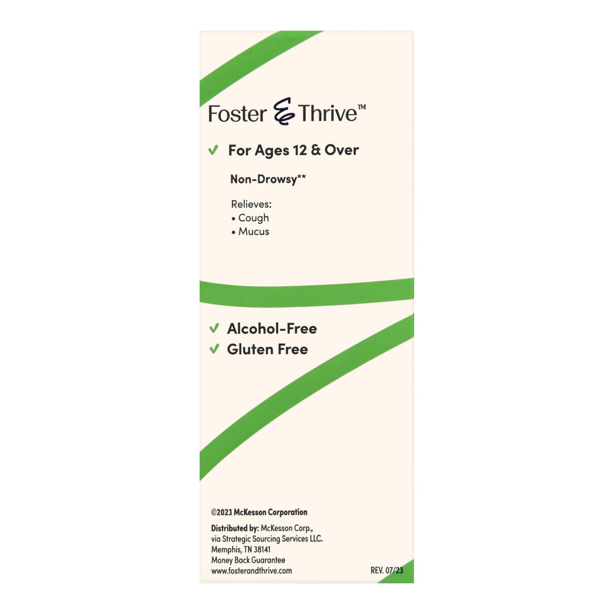 Foster & Thrive™ Adult Tussin DM Max Liquid, Raspberry & Menthol 70677103601