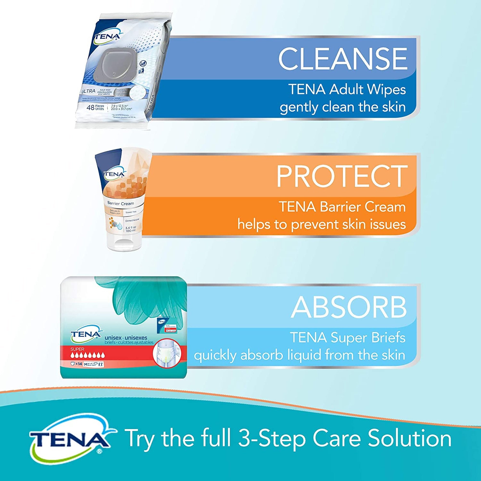 Tena UltraFlush Flushable Personal Wipes 65726