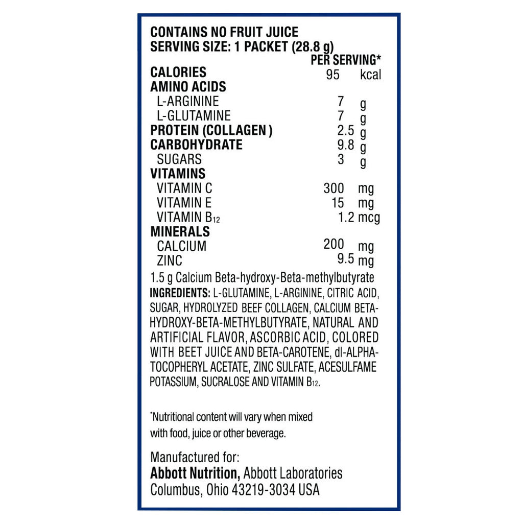 Juven® Fruit Punch Therapeutic Nutrition Powder for Wound Healing 66680